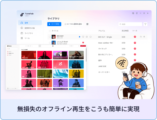 無損失のオフライン再生