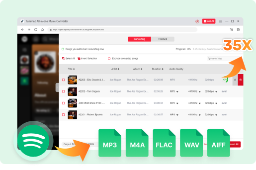 MP3、M4A、WAVなどの形式でSpotify音楽をダウンロード