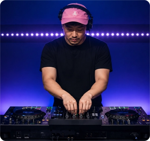 配信サービルの曲を、DJ 用のローカル音源に。