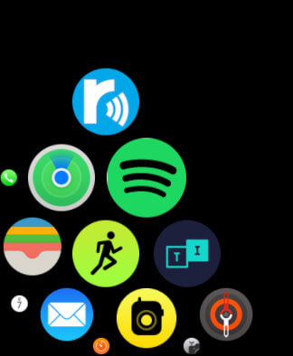 Apple Watch側のSpotifyアプリ