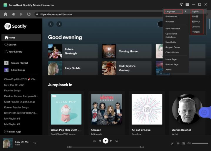 Spotify TunesBank 音楽 変換