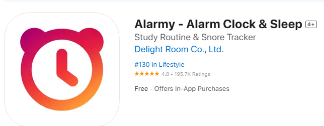 AlarmyでSpotify曲をアラームに設定
