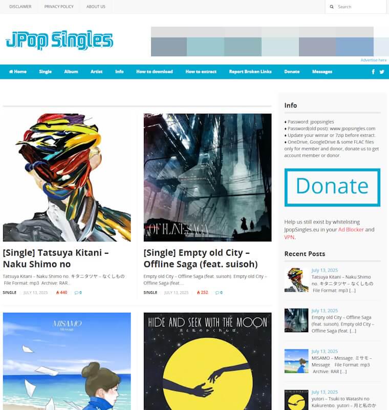 J-Pop Singles 公式サイト