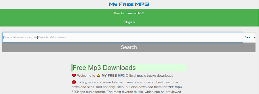 My Free MP3 曲ダウンロード