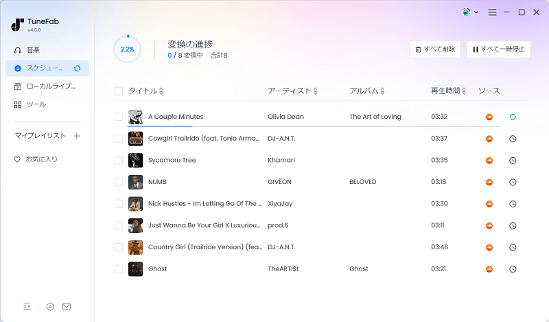 Soundcloud ダウンロード中